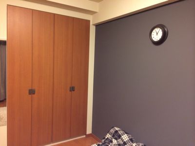クローゼットの扉をロールスクリーンに変えました Erina No Ouchi