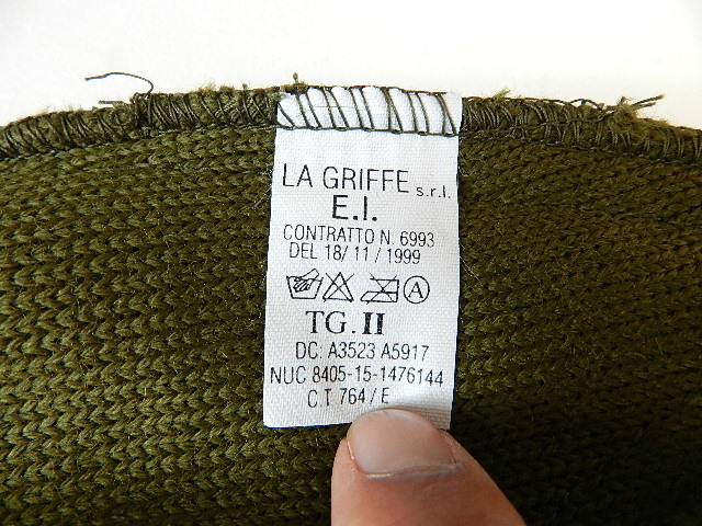 Italian army knit cap dead stock_f0226051_12372389.jpg