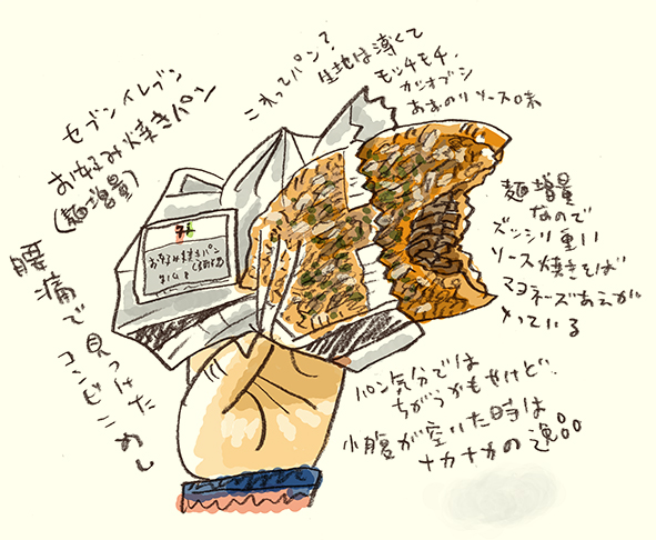 セブンイレブン「お好み焼きパン」_e0022403_21104535.jpg