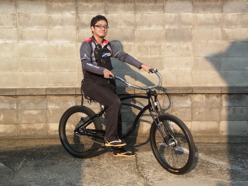 ビーチクルーザーみたいな？自転車。彦根市〜。