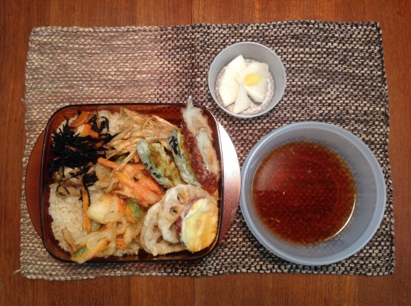 夕食用お弁当  天ぷら_f0314196_19322847.jpg