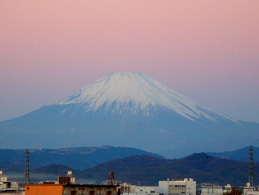 30/November  朝夕の相模川の富士山と紅葉_e0149934_1935035.jpg