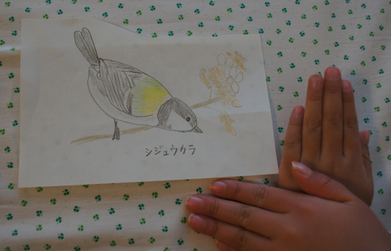 小鳥の絵を描いてもらいました♪_c0139591_13275143.jpg