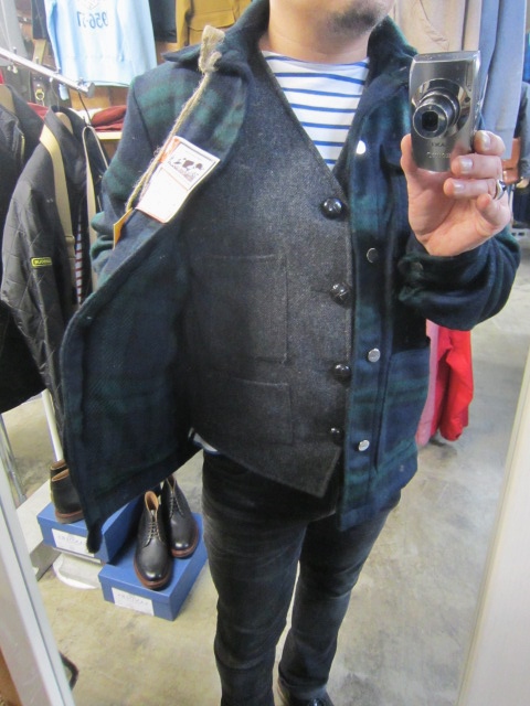 Johnson Woolen Mills ・・・ 別注レザー・切り替えCPO JACKET！★！_d0152280_23232253.jpg