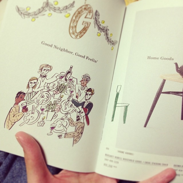 Steven Alan Holiday Catalog イラスト。_e0185385_15545769.jpg