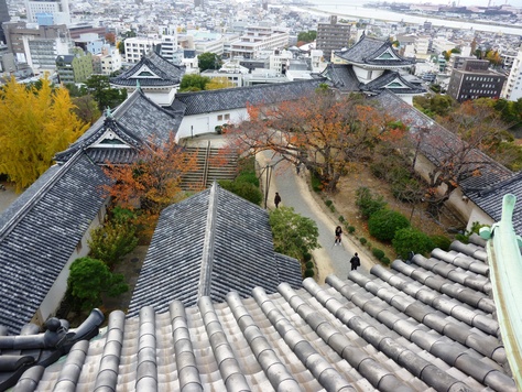 立派な石垣と連立式天守、紅葉が見ごろの和歌山城_c0202290_042036.jpg