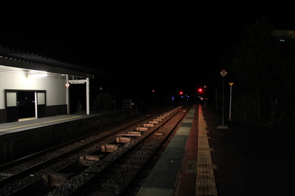 東北で美味しいご飯を食べる旅! 夜の鳴子温泉駅_d0202264_1937218.jpg