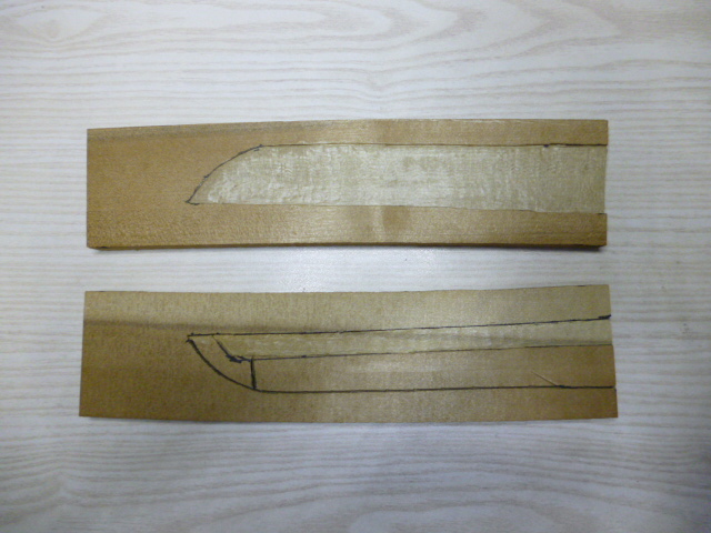鞘の作成 短刀の拵 鞘の作成 短刀の拵