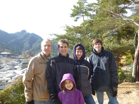 a wonderful family from tokyo miyajima walks