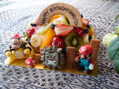 マリオとクッパとドッスンのお誕生日ケーキ♪_a0259943_10402439.jpg