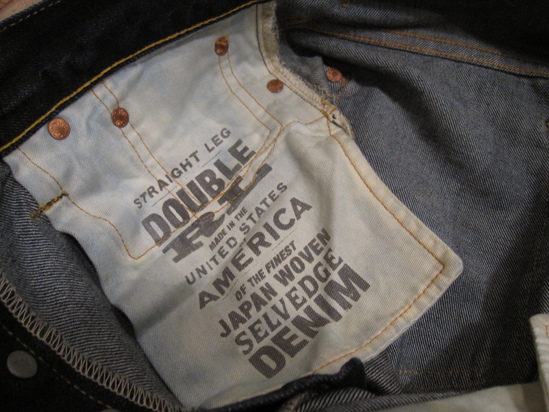 美品 RRL ストレートデニム 色落ち加工 エイジング ヴィンテージ