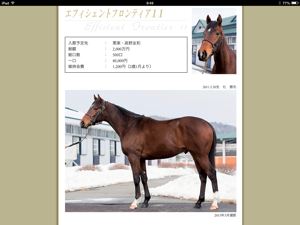 ローレルラシーム 13 12 14 シップウ 13 12 15 初出走します 馬主クラブの研究