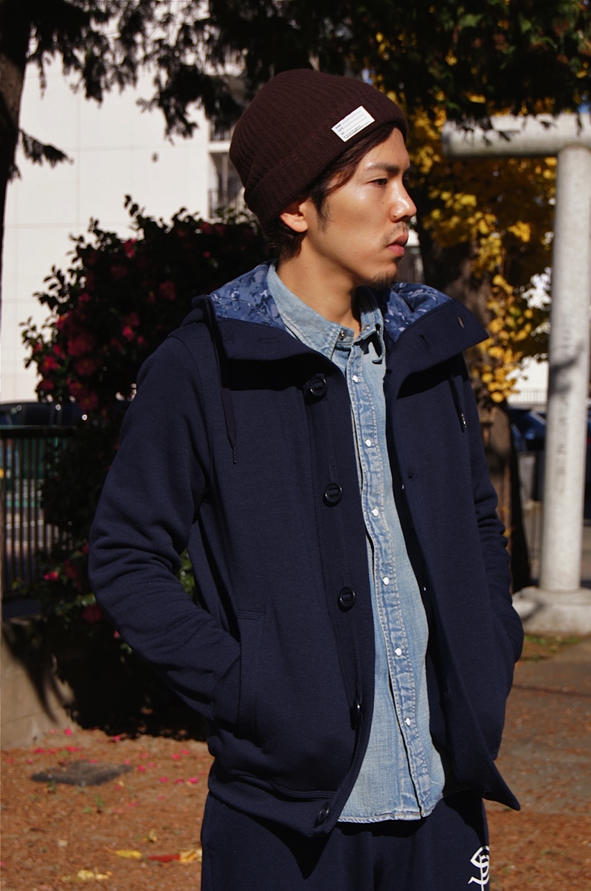 visvim Knit Beanie (Cotton) NAVY - ニットキャップ/ビーニー