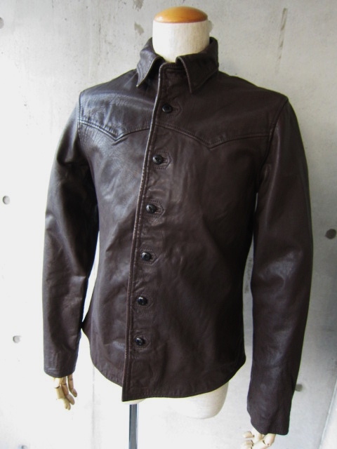 COW LEATHER SHIRTS JACKET ・・・ By NUDIE JEANS！★！_d0152280_23552377.jpg