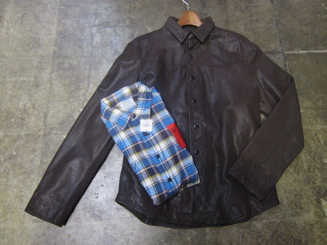 COW LEATHER SHIRTS JACKET ・・・ By NUDIE JEANS！★！_d0152280_23565971.jpg