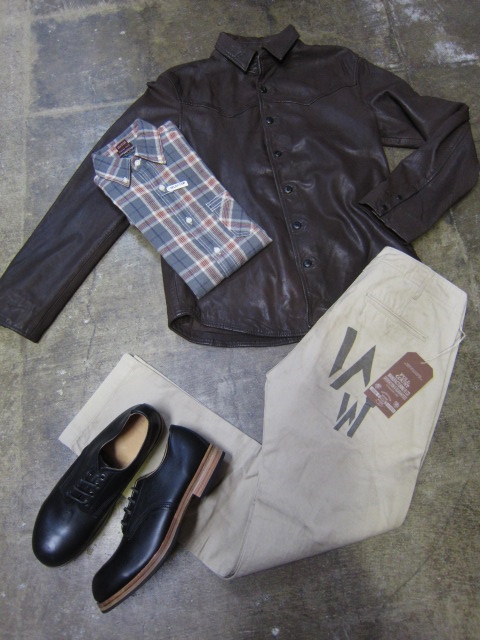COW LEATHER SHIRTS JACKET ・・・ By NUDIE JEANS！★！_d0152280_23574929.jpg