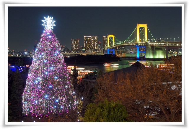 お台場の花火とイルミネーション_b0192470_112667.jpg