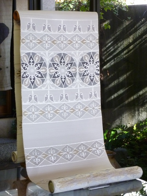 勝山健史 帯 パリ鉄柵文 <工芸帯地 洛風林の帯>_d0159384_1724756.jpg