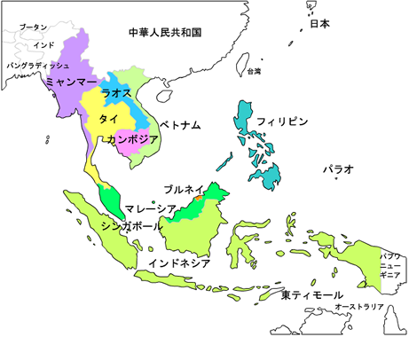 アセアン Asean 諸国と日本の40年 後 心の時空