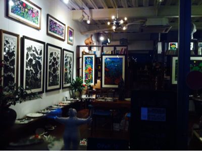江崎満作品展「木版画と陶芸」_a0197647_168528.jpg