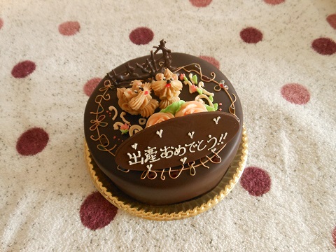 かわいいチョコレートケーキ Eri Quilt日記２
