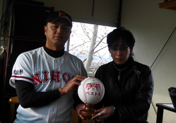 日大山形硬式野球部・荒木準也監督スポーツと眼について金栄堂インタビュー!_c0003493_1153511.jpg