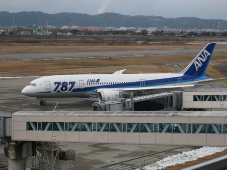 なぜだか 787 ステイ きょうの富山空港 タビノイロドリ