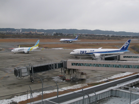 なぜだか 787 ステイ きょうの富山空港 タビノイロドリ なぜだか 787 ステイ きょうの富山空港 タビノイロドリ