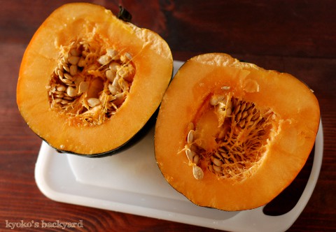 Acorn Squashのオーブン焼き・・・がっかりの巻_b0253205_0503752.jpg