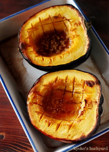 Acorn Squashのオーブン焼き・・・がっかりの巻_b0253205_0511283.jpg