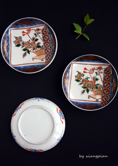 古伊万里の小皿 : 2人でお茶を