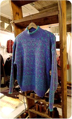 Blue & Brown Knit Sweater,  Jersey Dress ♪    _c0220830_16185781.jpg