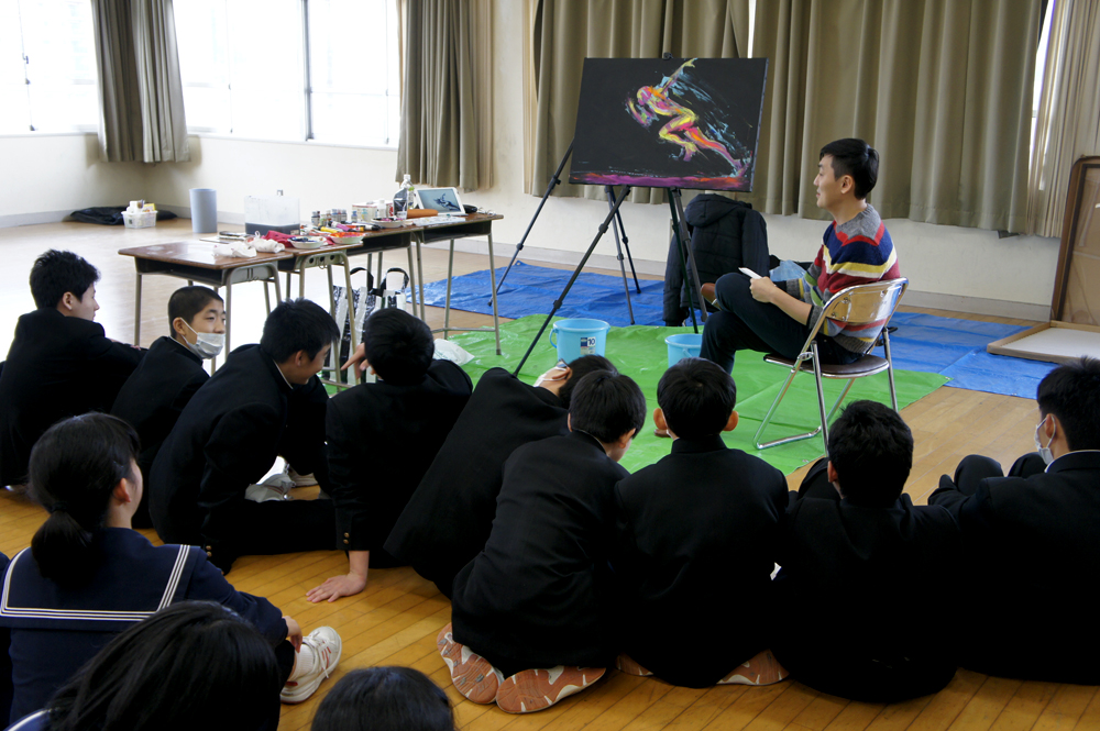 ライブペイント特別授業@天拝中学校_a0155662_1527376.jpg
