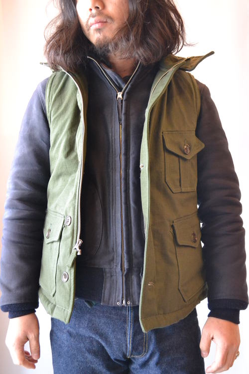 Air Crew Attached Hood Vest　着用画像_d0160378_1255112.jpg