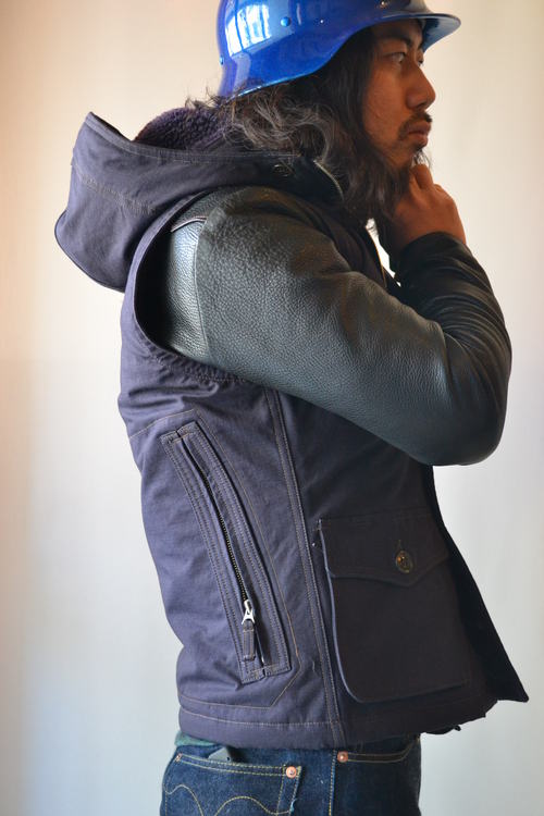 Air Crew Attached Hood Vest 着用画像_d0160378_1262326.jpg