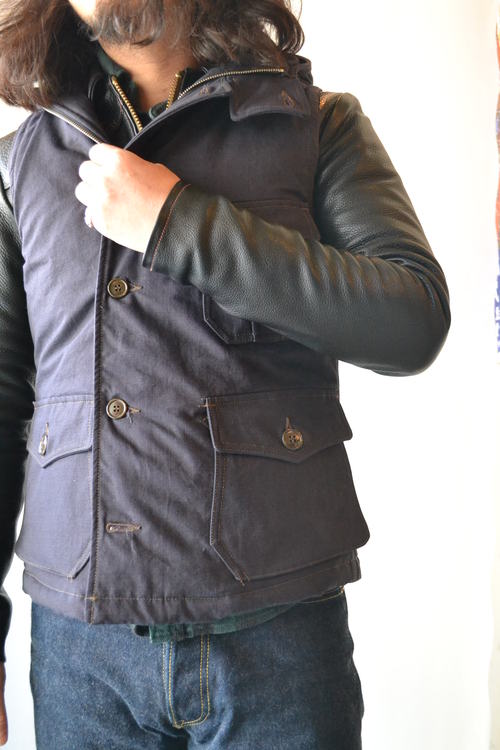Air Crew Attached Hood Vest 着用画像_d0160378_1263684.jpg