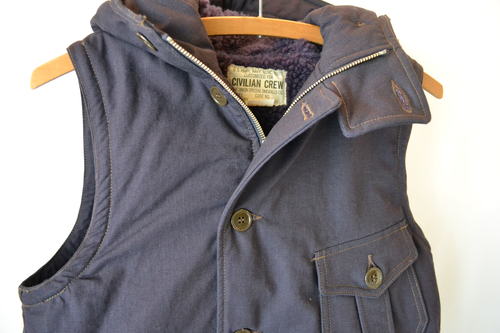 Air Crew Attached Hood Vest 着用画像_d0160378_126817.jpg