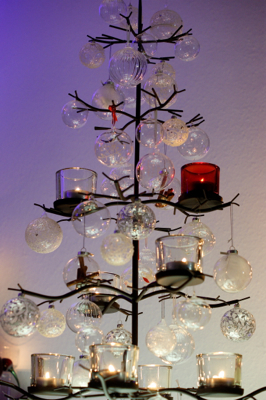 我が家の鉄とガラスとキャンドルのクリスマスツリー 2013 : buckの ...