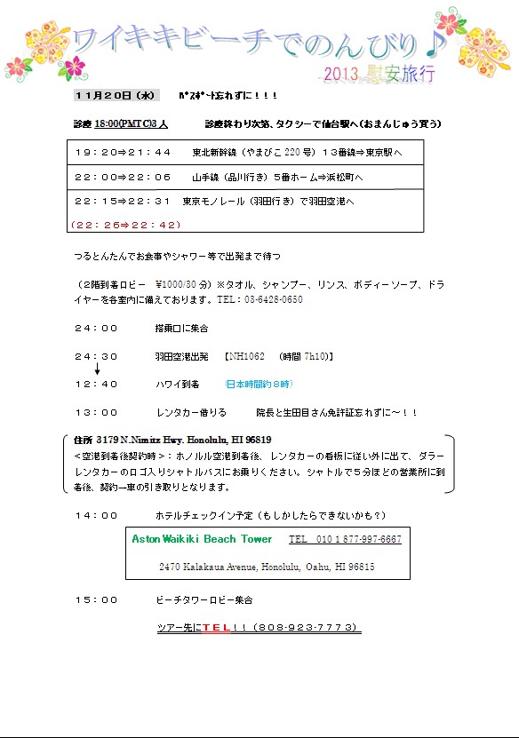 ハワイ21、２１に〇が付けれない！笑_a0128474_1665349.jpg