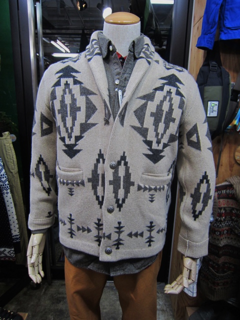 NATIVE Shawl WOOL CARDIGAN！♪！　By FIVE BROTHER_d0152280_21363461.jpg