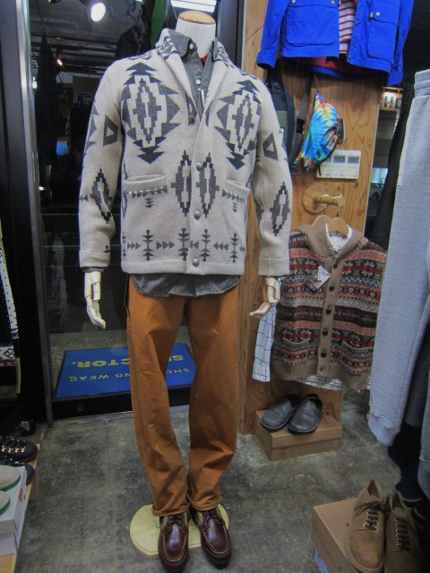 NATIVE Shawl WOOL CARDIGAN！♪！　By FIVE BROTHER_d0152280_21365034.jpg