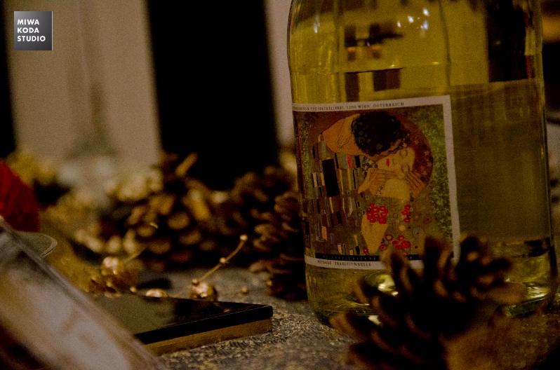 December 30, 2015 クリスマスのテーブル『クリムトのお酒』Christmas Dinner \'Wine of KLIMT’_a0307186_16173730.jpg