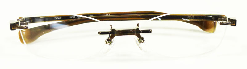フォーナインズ新作プラスチックリムレスフレームTW-46入荷!_c0003493_9573362.jpg
