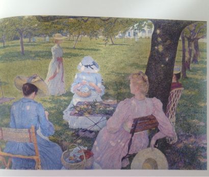 点描の画家たち」展 Ⅳ.ベルギーとオランダ : 千日紅 花 〜 気ままに