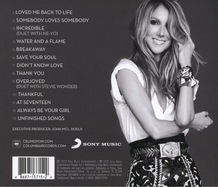 セリーヌ・ディオン（Celine Dion）「Loved Me Back To Life」（2013）_e0042361_2337811.jpg