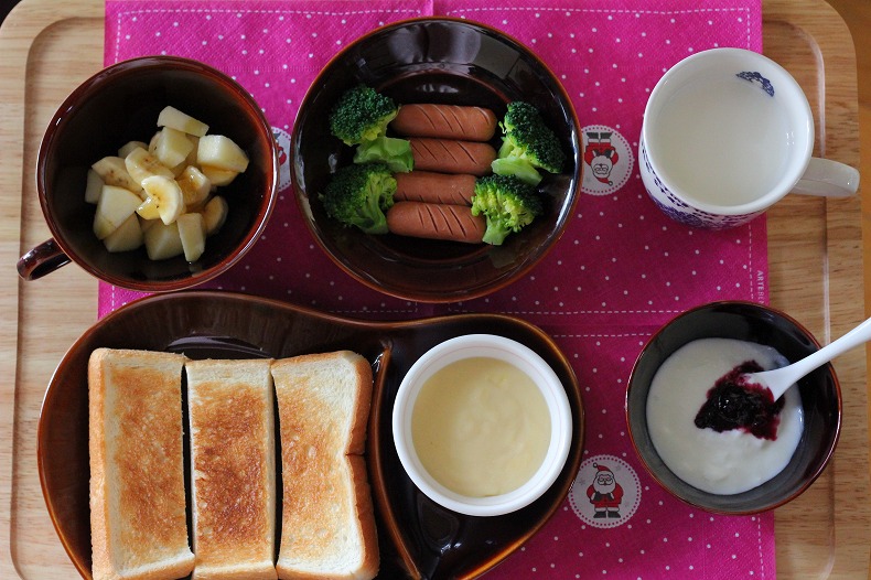 小学1年生の朝ごはん　◆12月編_c0204298_045980.jpg