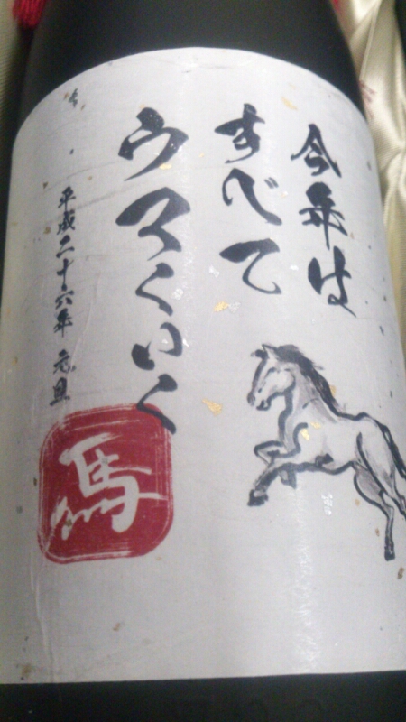 今年はすべてウマくいく!_d0182179_16195917.jpg