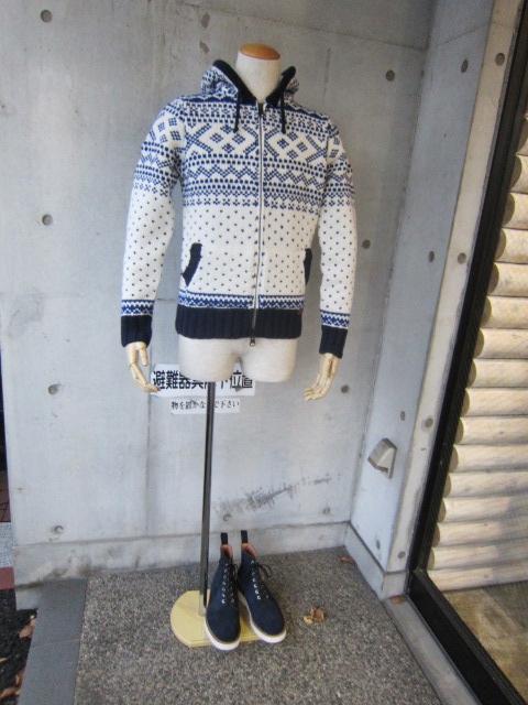FRANKLIN MARSHALL ・・・ NORDIC WOOL ZIP HOODY!★!_d0152280_12515020.jpg