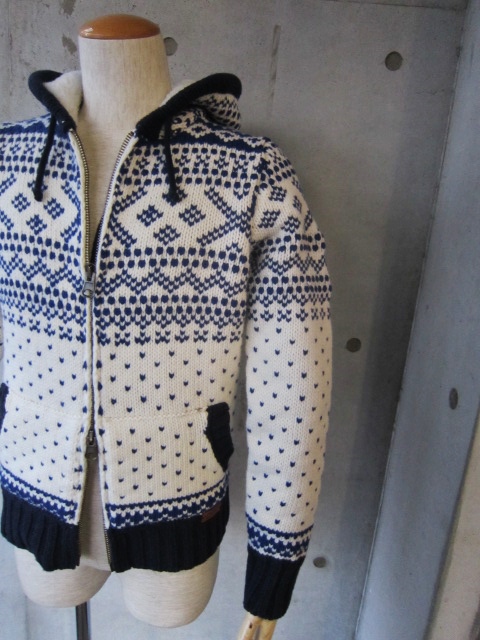 FRANKLIN MARSHALL ・・・ NORDIC WOOL ZIP HOODY!★!_d0152280_12524829.jpg