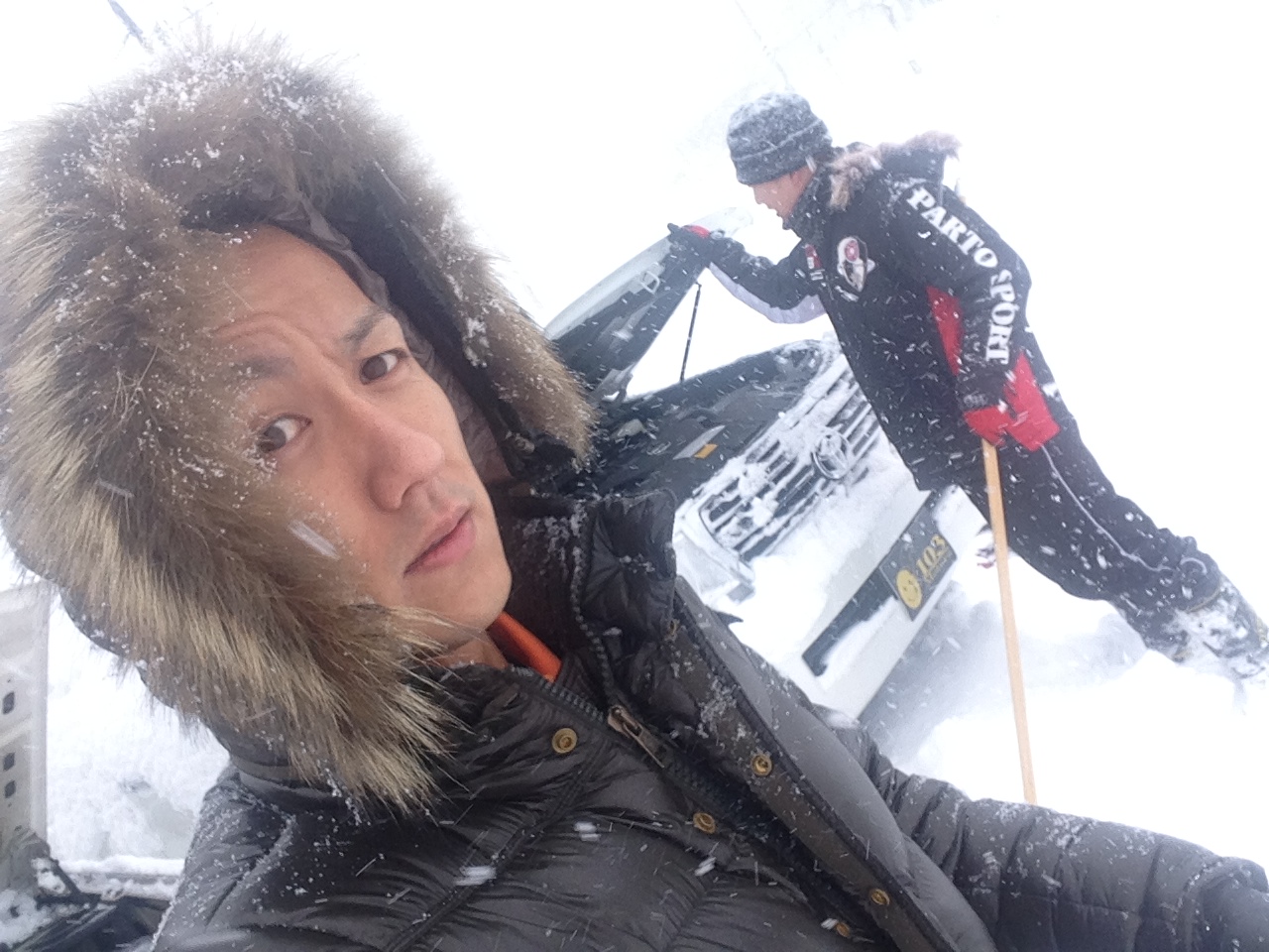 東京オートサロン準備の予定が除雪始めに、明寿ブログ、ランクル200ディーゼル_b0127002_20214125.jpg